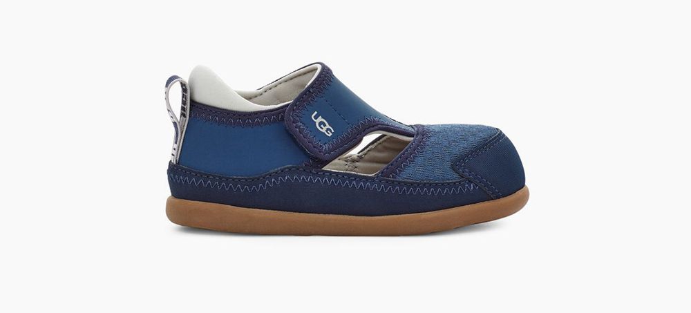 Ugg Sandal Toddlers - Ugg Delta Closed Toe Blue - 621SIQZAT